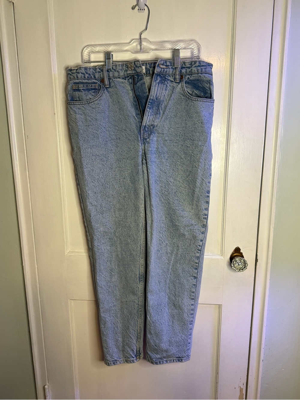 Zara Light Blue Straight Leg Women's Jeans